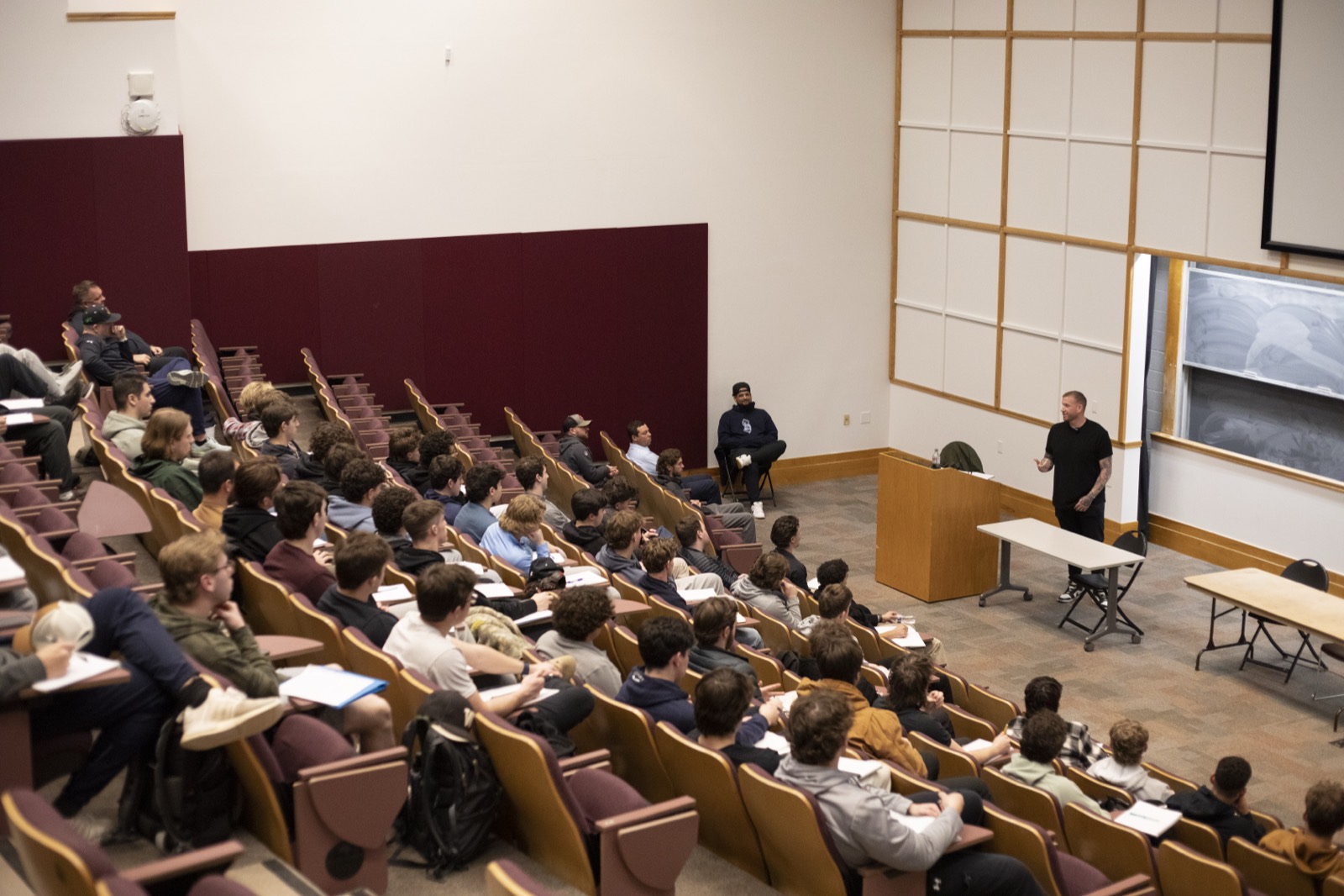 University lecture hall talk