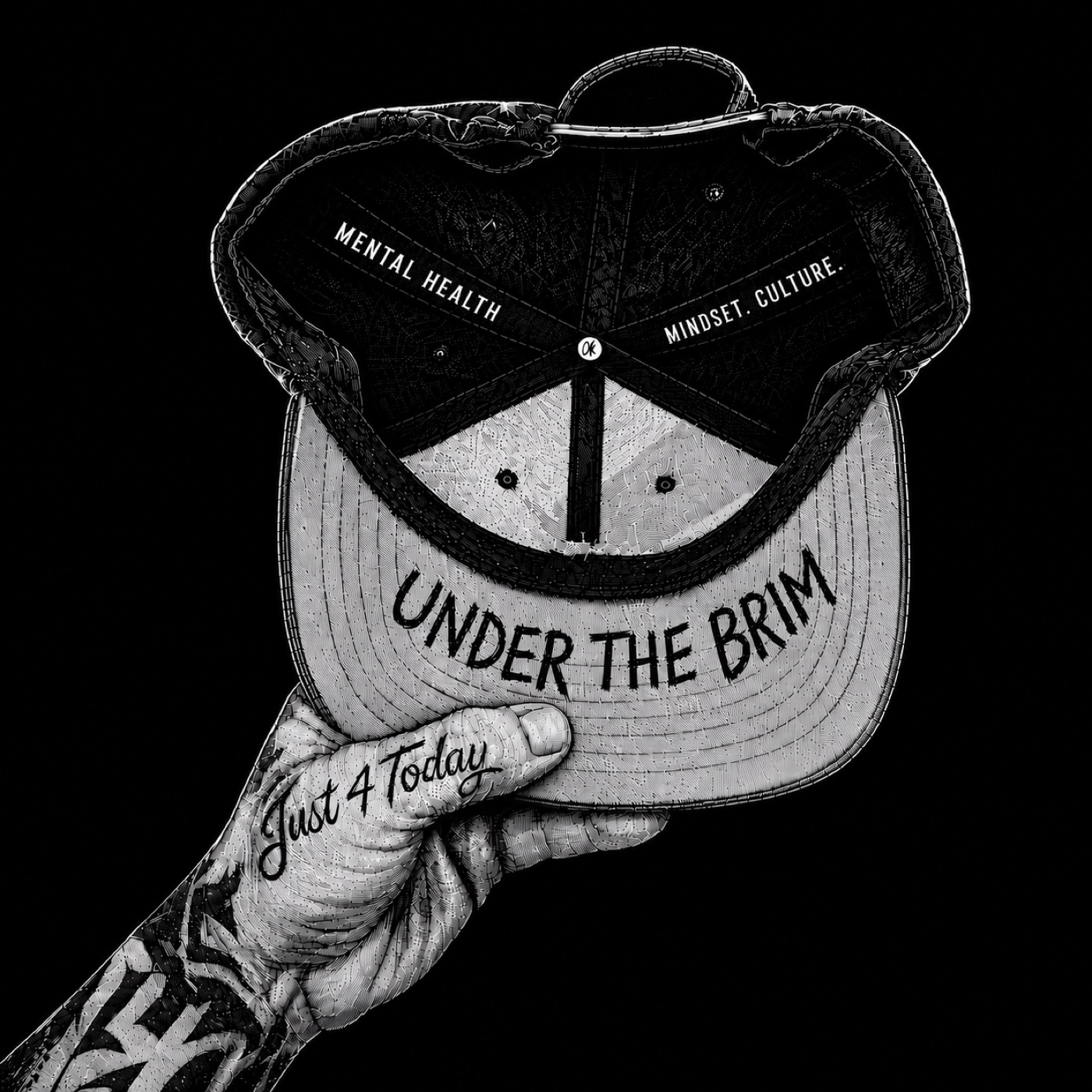 Under The Brim hat logo